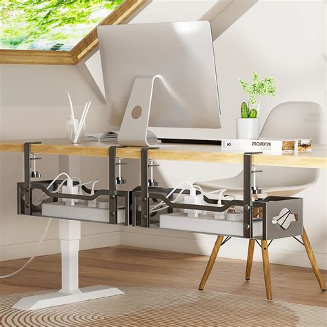 Under desk 2-pack cable trays