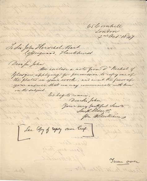 Lot Detail - John F. W. Herschel Letter