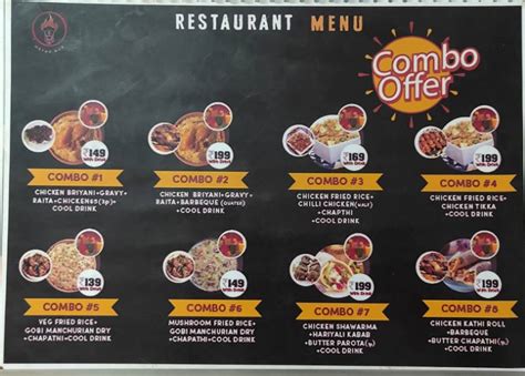 Menu at Metro Box, Chennai, 4/719