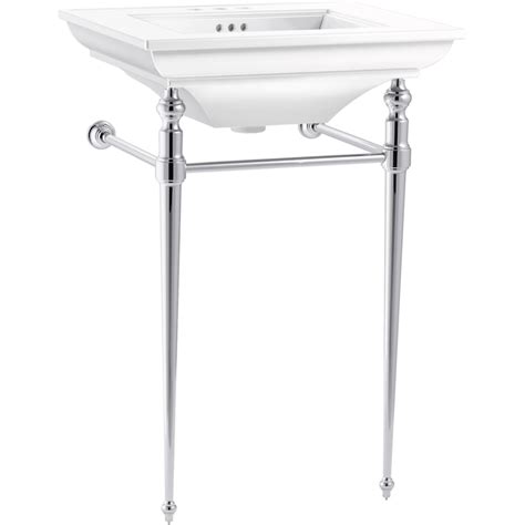 KOHLER Memoirs Fireclay Wall-mount White Console Sink Top (24.5-in x 20 ...