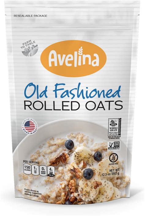 Amazon.com: Avelina Old Fashioned Rolled Oats - Kosher, Non-GMO ...