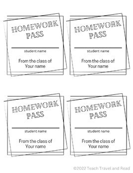 Image result for Homework Passes