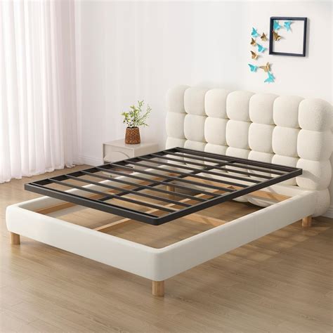 Amazon.com: Upcanso King Box Spring Bed Base 2 Inch, Low Profile Metal ...