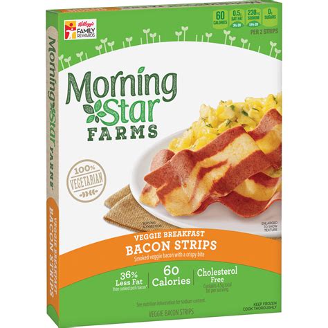 MorningStar Farms® Bacon Strips | Veggie breakfast, Bacon strips, Bacon ...