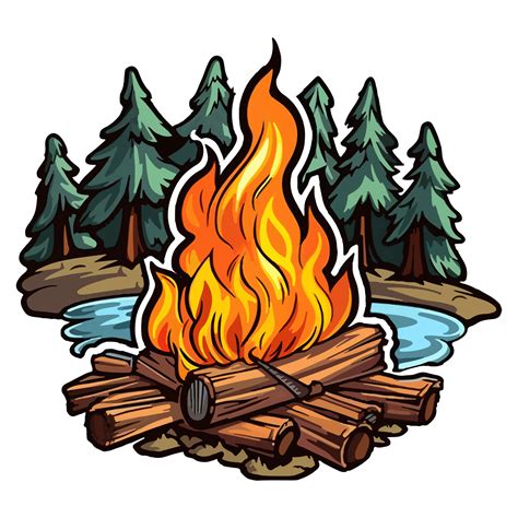 Cartoon Campfire