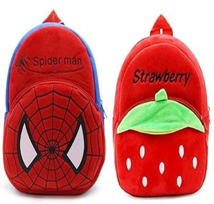 Flipkart.com | ARV Kids Strawberry & Spiderman Cartoon Soft Plush 10L ...