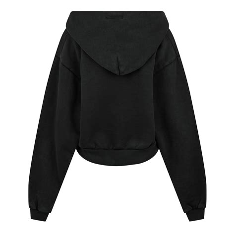 FEAR OF GOD ESSENTIALS | Women's V-Neck Hoodie | Women | Black | Flannels