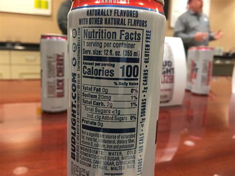 Budweiser Nutrition Facts Sugar | Besto Blog