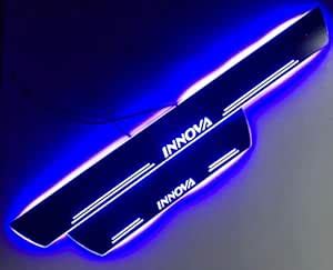 CARMART Acrylic LED Door Sill Foot Step Plates – (Set of 4PCS ...