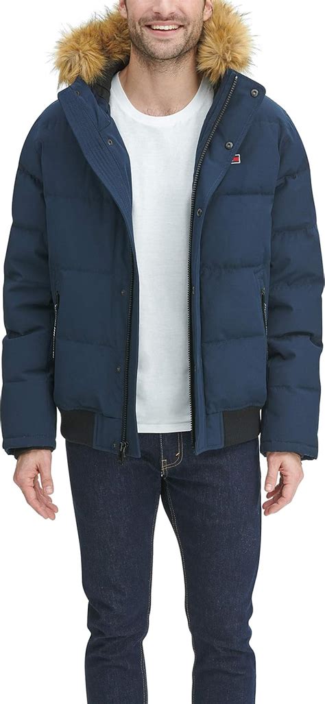 Tommy Hilfiger Men's Quilted Arctic Cloth Bomber India | Ubuy