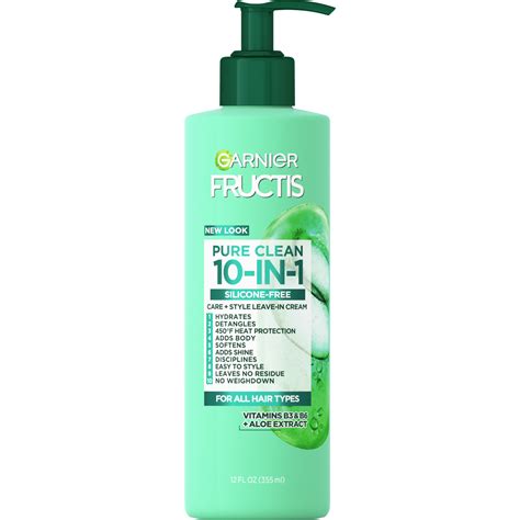 Garnier Fructis Pure Clean 10-in-1 Care and Styling Nourishing Leave in ...