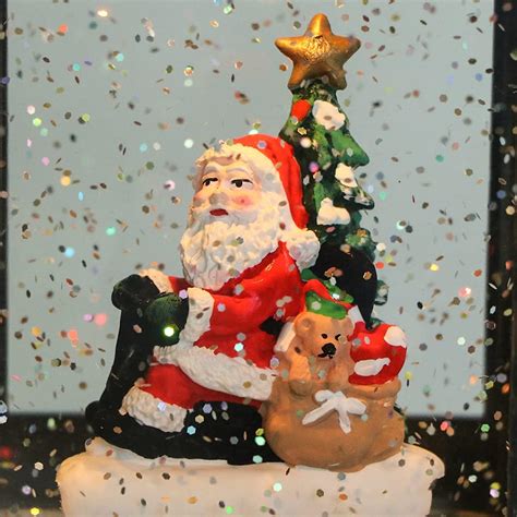 Buy Eldnacele Lighted Musical Christmas Train Snow Globe Lantern with ...