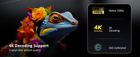 AUN Q10 Max 1080p Native Resolution Projector for Home 4K True, 12000 ...