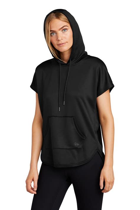 New Era Ladies Performance Terry Short Sleeve Hoodie | Product | SanMar
