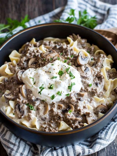Easy Ground Beef Stroganoff Recipe