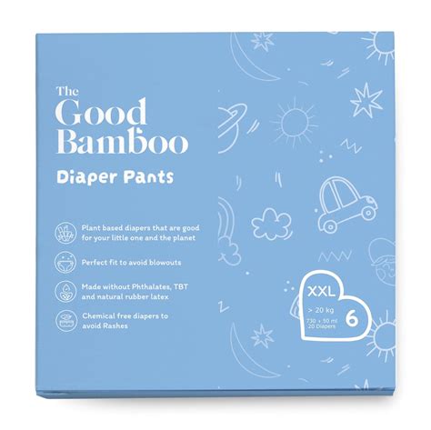 Buy The Good Bamboo Diapers (upto 20 kgs) | Pant Style Baby Diapers ...