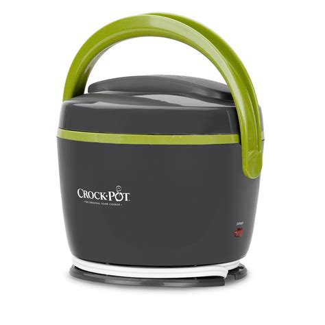 Crock-Pot SCCPLC200-GY 20 oz. Lunch Crock Food Warmer - Gray/Green