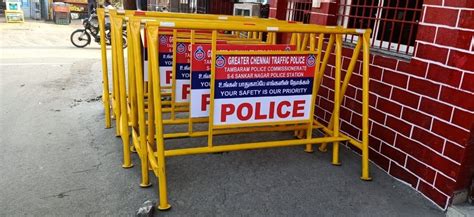 Road Barrier - Metal Barrier With Wheel Trader - Wholesaler ...