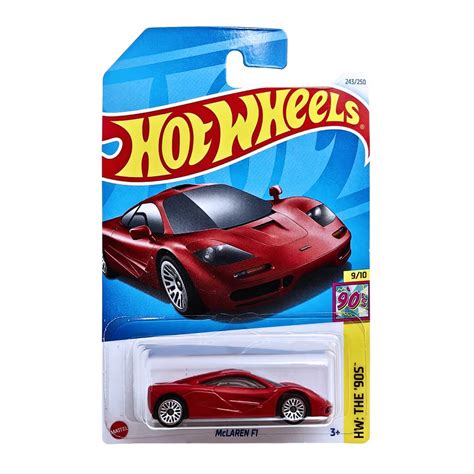 Hot Wheels 1:64 Scale McLaren F1 HW The 90S for Ages 3 and Up by Small CLAP (Red) : Amazon.in ...