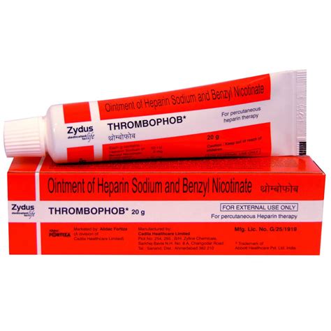 Thrombophob Ointment | Uses, Side Effects, Price | Apollo Pharmacy