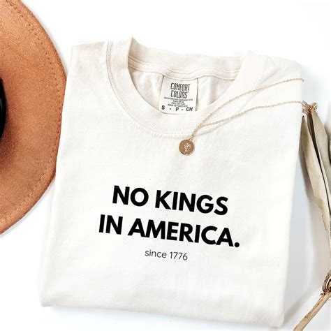 Comfort Colors® No Kings in America Shirt, Anti-trump, Protest Shirt ...