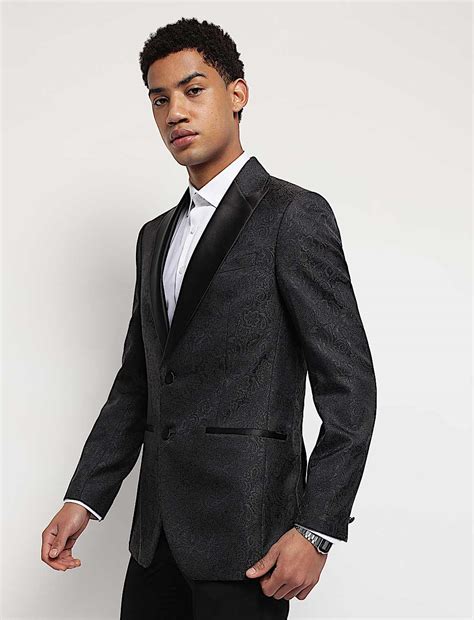 Buy Slim Fit Jacquard Single-Breasted Blazer at Marks & Spencer