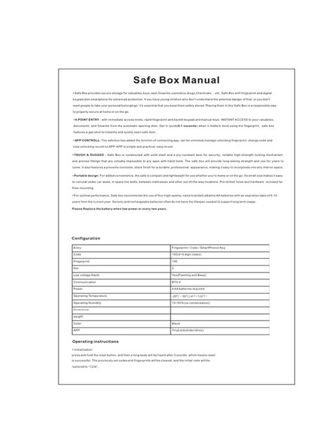 Image result for How to Open Lock Manual Safe Box