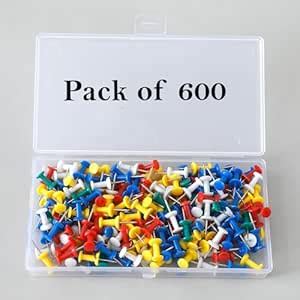 Kuber Industries Solid color Push Pins Tacks|Heavy-Duty Notice Board ...