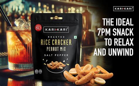 Kari Kari Salt Pepper Rice Cracker & Peanut Mix | Crunchy Japanese ...