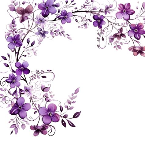 Floral Border PNG, Vector, PSD, and Clipart With Transparent Background ...