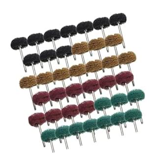 PartyKindom 40pcs Scouring Pad for Polishing Nylon Polishing Head ...