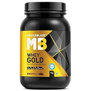 MuscleBlaze Whey Gold, 100% Whey Protein Isolate, Labdoor USA Certified ...