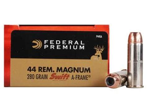 Federal 454 Casull Ammunition Vital-Shok 300 Grain Swift A-Frame Hollow ...