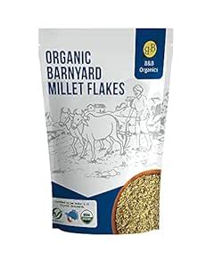 B&B Organics Barnyard Millet Flakes (250 g)/ Traditional Millet Flakes ...
