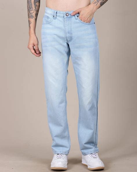 Buy Light Blue Jeans for Men by Shein Online | sheinindia.in