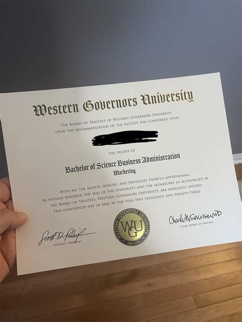Diploma in hand! : r/WGU
