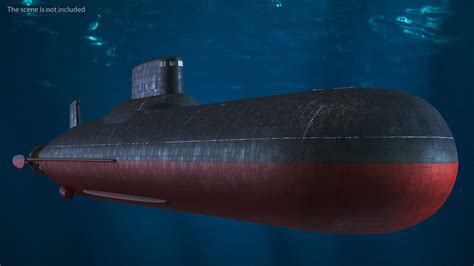 Akula Project 941 Typhoon Class Ballistic Missile Submarine 3D Model ...