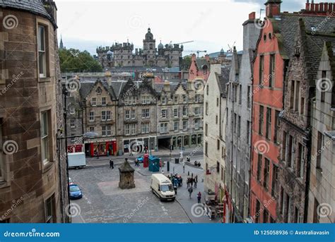 Palaces and Castles of Edinburgh, the Capital of Scotland. Old City. Streets and Buildings of ...