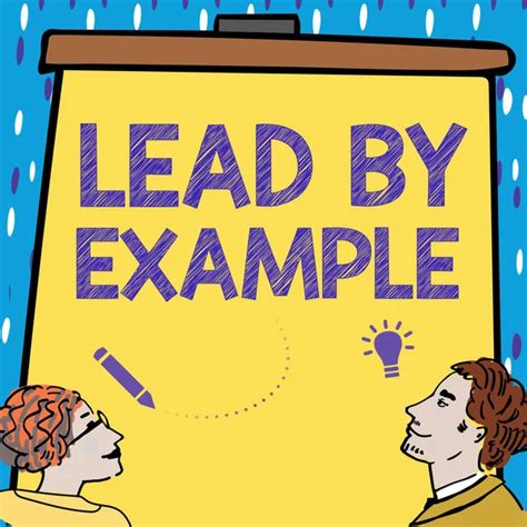 Image result for Lead by Example Cartoon