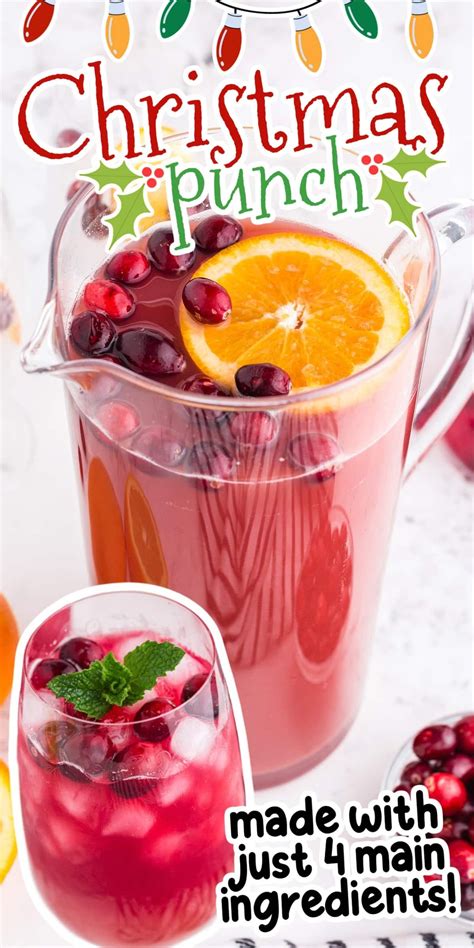 Christmas Punch Recipe is a stunning and delicious non-alcoholic ...