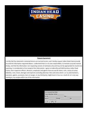 Indian Head Casino W-2G/Win-Loss Request Form - Fill and Sign Printable ...