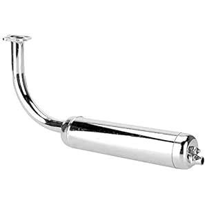 Hlyjoon Exhaust Muffler Pipe Motorized Bicycle Bike Engine Exhaust Pipe ...
