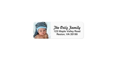Personalized Photo Address Labels | Zazzle