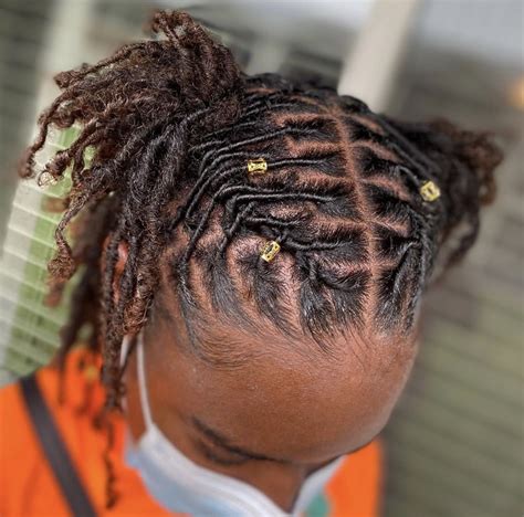 First Starter locs retwist. | Short locs hairstyles, Short dreadlocks ...