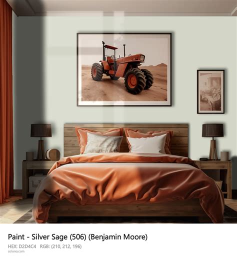 Benjamin Moore Silver Sage (506) Paint - color codes, matching paints ...