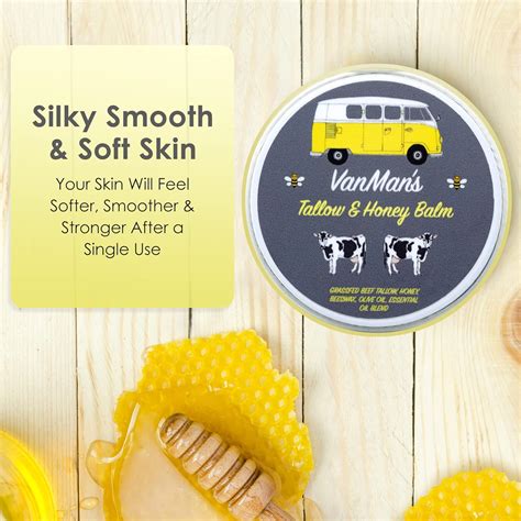 Buy Vanman's Tallow and Honey Balm (2 oz) - Grass Fed Beef Tallow ...