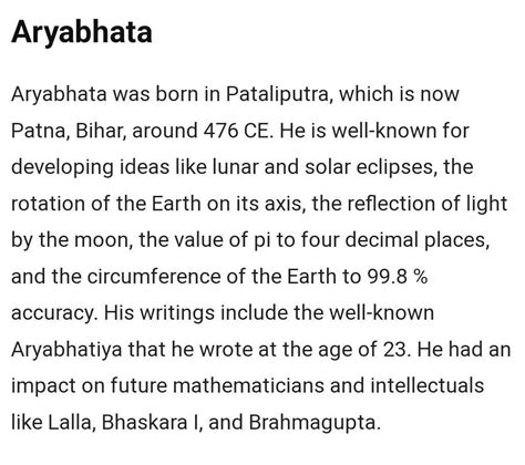 Write about 5 indian mathematician and their achievements. class 9th ...