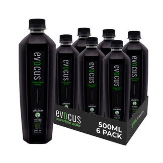Get Black Alkaline Drink of 500ml Online with 8+ PH | Drink Evocus