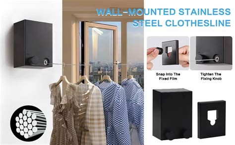 Retractable Cloth line for Drying Clothes Indoor,Heavy Duty Double ...