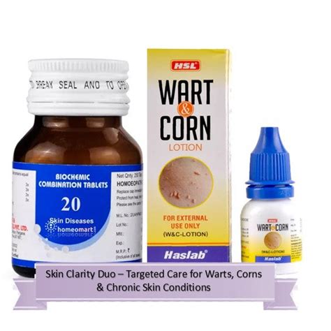 Haslab Wart and Corn Lotion | Fast Homeo Relief from Warts & Corns ...